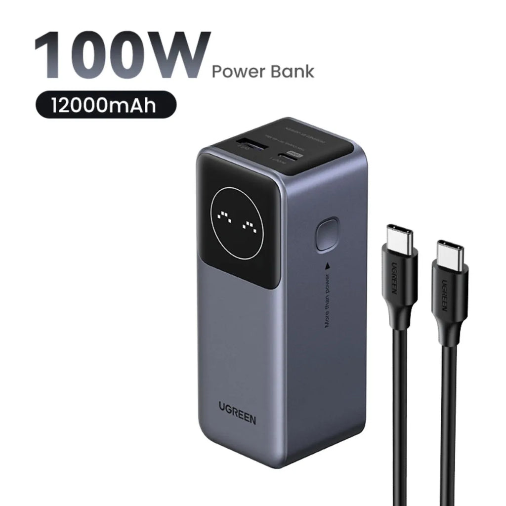 Batería portátil Power Bank Ugreen 12000mah 100w gris