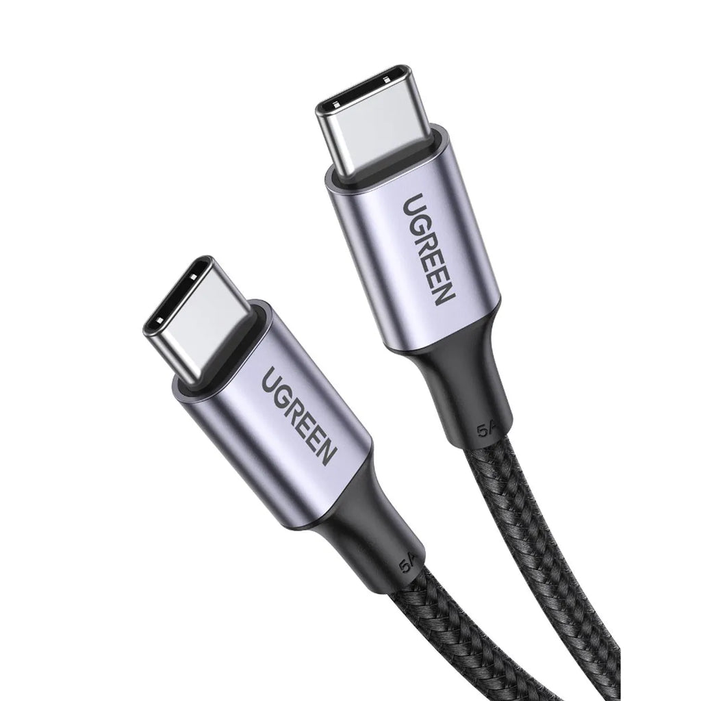 UGREEN Cable USB-C a USB-C 100W 1 m Reforzado Negro US300