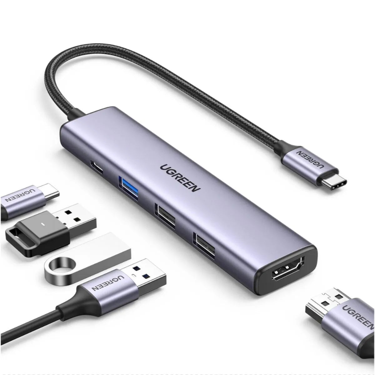 HUB USB-C 5 en 1 UGREEN HDMI 4K PD 100W