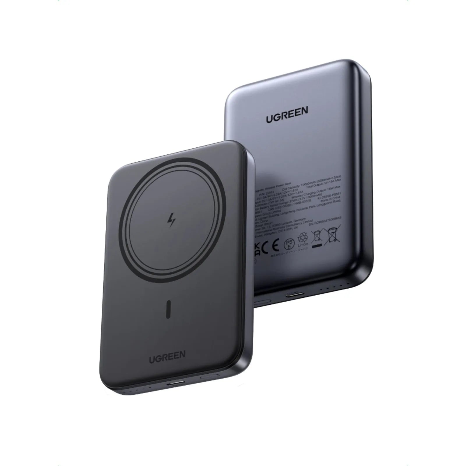 Batería magnética 10.000mAh PD20W + Qi 15W – UGREEN