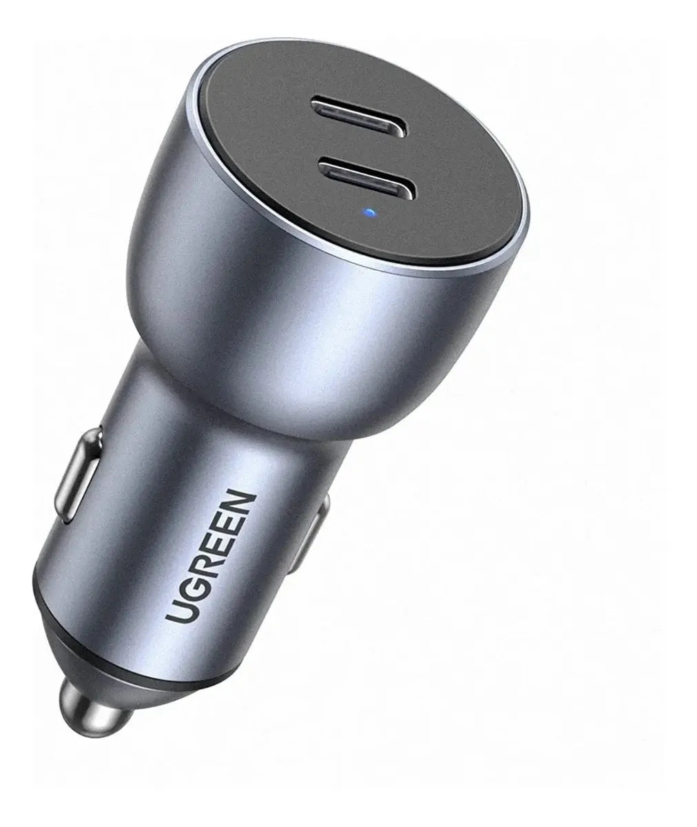 UGREEN Cargador Auto Carga Rápida 60W 2 USB-C