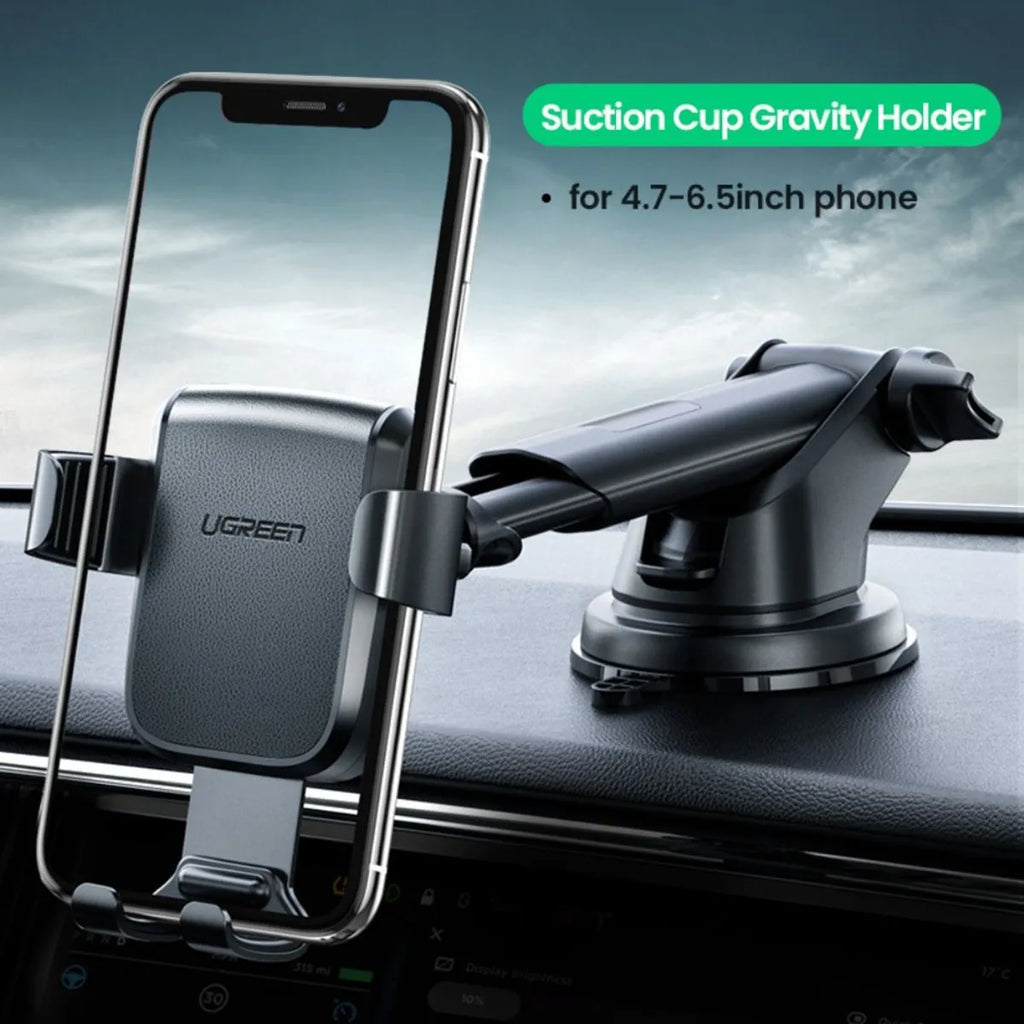 UGREEN Soporte para Celular con Ventosa y Ajuste por Gravedad para Auto LP200