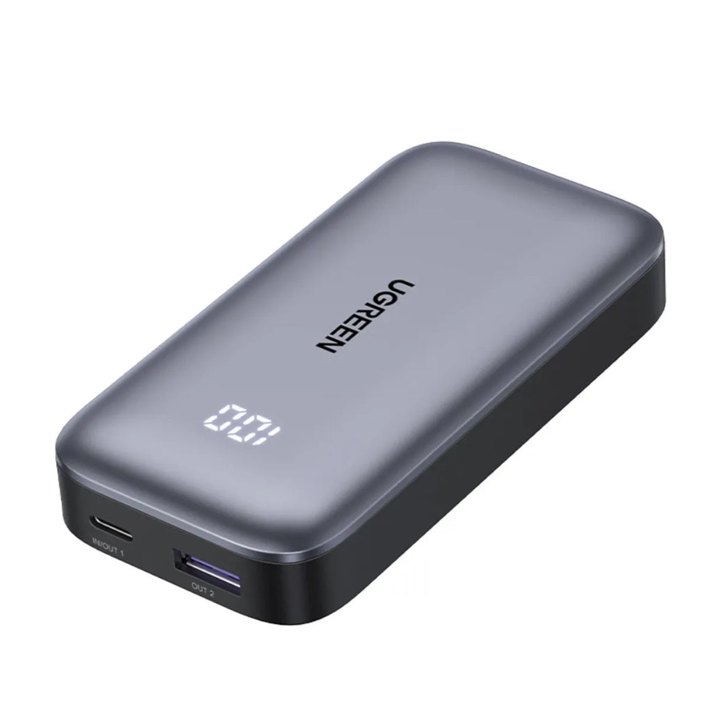 Power Bank UGREEN 10.000mAh Mini 30W con Pantalla Gris PB502