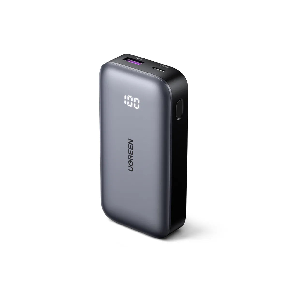 Power Bank UGREEN 10.000mAh Mini 30W con Pantalla Gris PB502